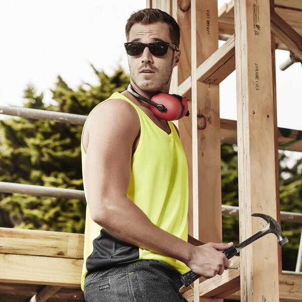 Syzmik Unisex Hi Vis Squad Singlet Thumbnail