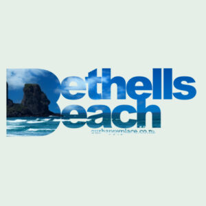 Bethells Beach Blue - AS Colour Womens Crop Tee Design