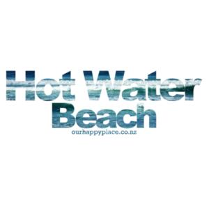 Hot Water Beach - Cloke Mens Outline Tee Design