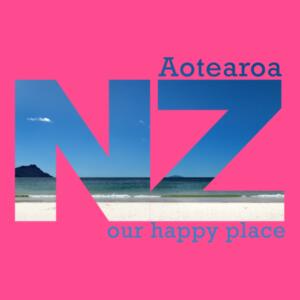 NZ Beach - Kids Crew Neck Tee Design