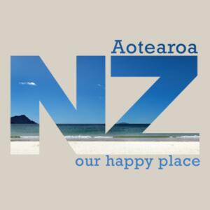NZ Beach - Womens V Neck Tee Design