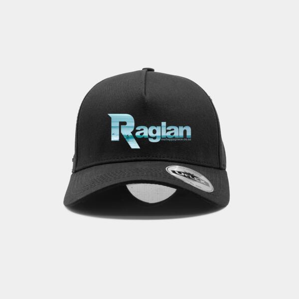 Raglan Blue - UFlex Adults Pro Style 5 Panel Snapback Cap Thumbnail