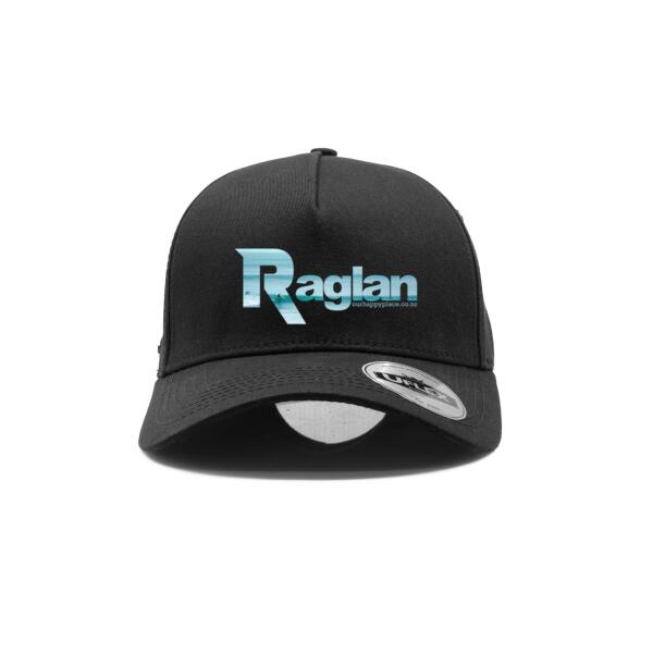 Raglan Blue - UFlex Adults Pro Style 5 Panel Snapback Cap Thumbnail