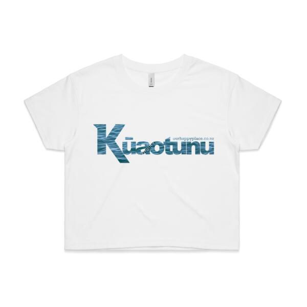 Kūaotunu Blue - AS Colour Womens Crop Tee Thumbnail