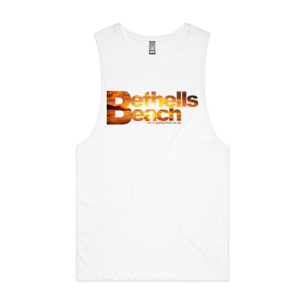 Bethells Beach Sunset - AS Colour Mens Barnard Tank Thumbnail