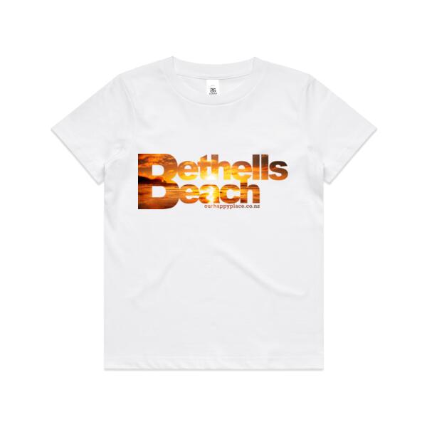 Bethells Beach Sunset - AS Colour Kids Youth T shirt Thumbnail