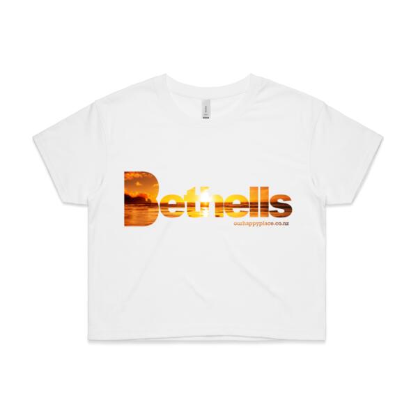 Just Bethells Sunset - AS Colour Womens Crop Tee Thumbnail