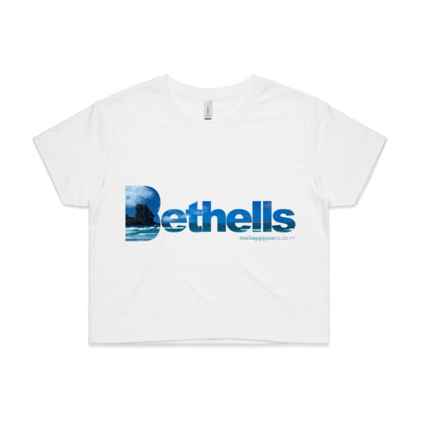 Just Bethells Blue - AS Colour Womens Crop Tee Thumbnail