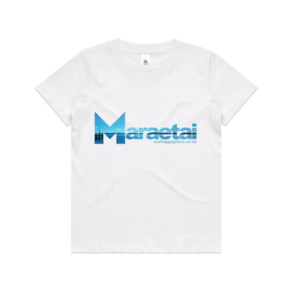 Maraetai jetty  - AS Colour Kids Youth T shirt Thumbnail