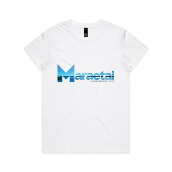 Maraetai jetty  - AS Colour Womens Maple Tee Thumbnail