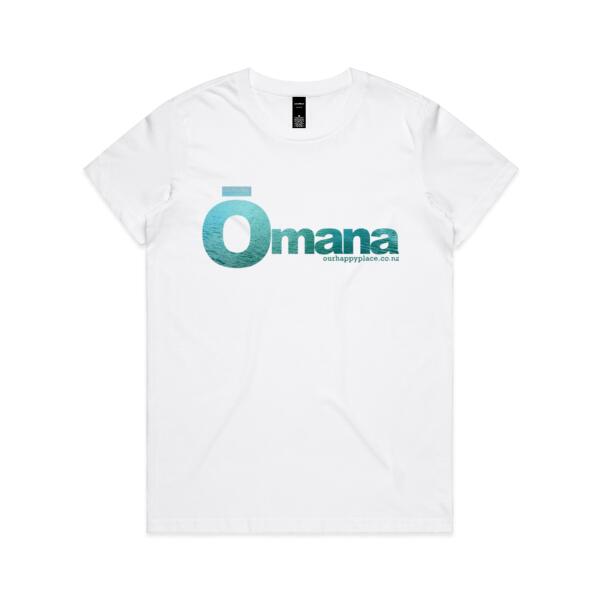 Ōmana waters - AS Colour Womens Maple Tee Thumbnail