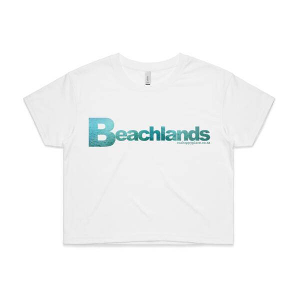Beachlands waters - AS Colour Womens Crop Tee Thumbnail