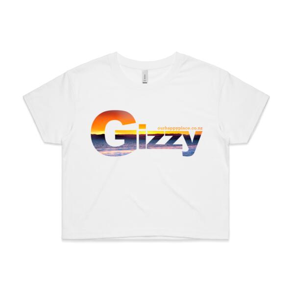 Gizzy Sunset - AS Colour Womens Crop Tee Thumbnail