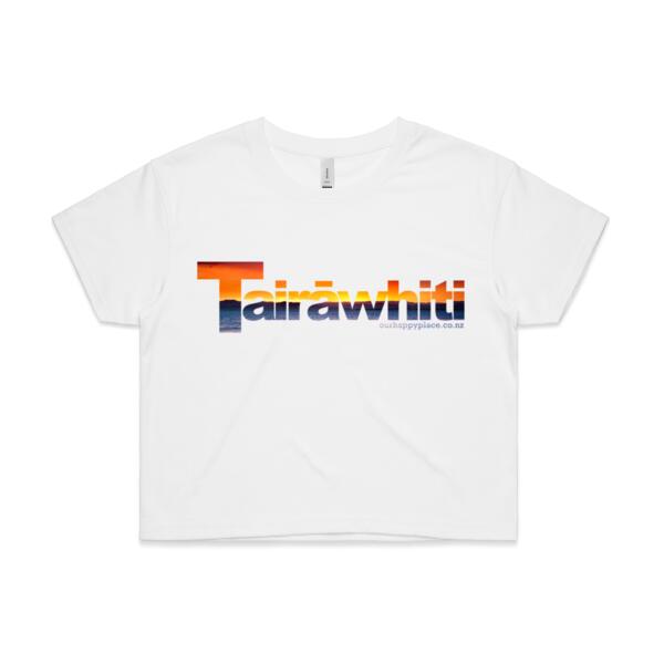 Tairāwhiti Sunset - AS Colour Womens Crop Tee Thumbnail