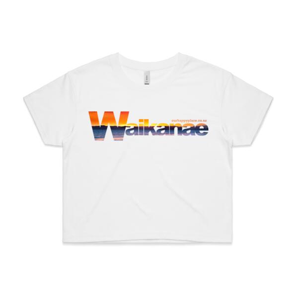 Waikanae sunset - AS Colour Womens Crop Tee Thumbnail