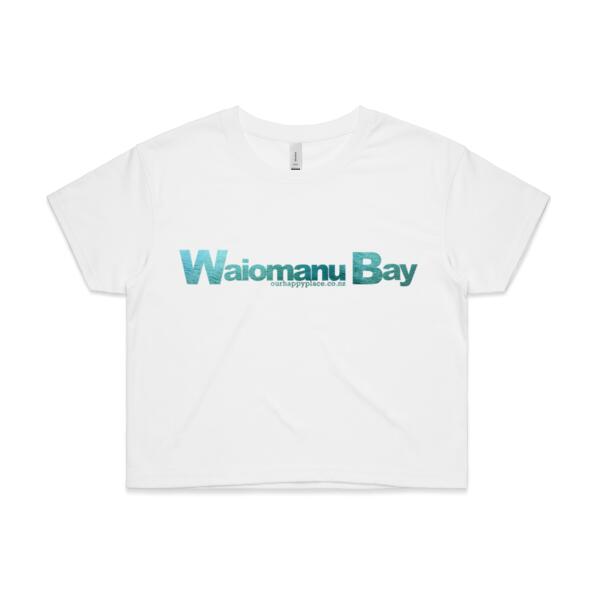 Waiomanu Bay - AS Colour Womens Crop Tee Thumbnail