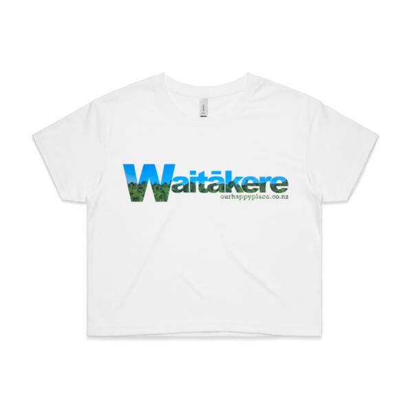 Waitākere - Bush + Sky - AS Colour Womens Crop Tee Thumbnail