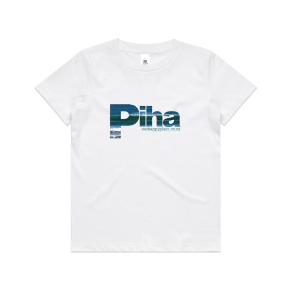 Piha - Surfs up!  - AS Colour Kids Youth T shirt Thumbnail