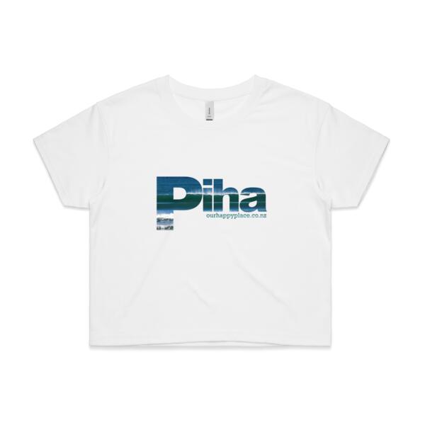 Piha - Surfs up!  - AS Colour Womens Crop Tee Thumbnail