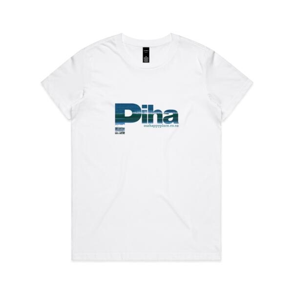 Piha - Surfs up!  - AS Colour Womens Maple Tee Thumbnail