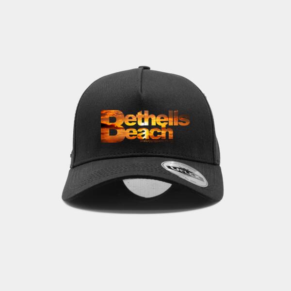 Bethells Beach Sunset - UFlex Adults Pro Style 5 Panel Snapback Cap Thumbnail