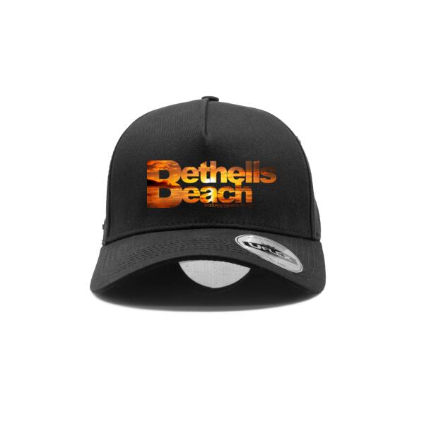 Bethells Beach Sunset - UFlex Adults Pro Style 5 Panel Snapback Cap Thumbnail