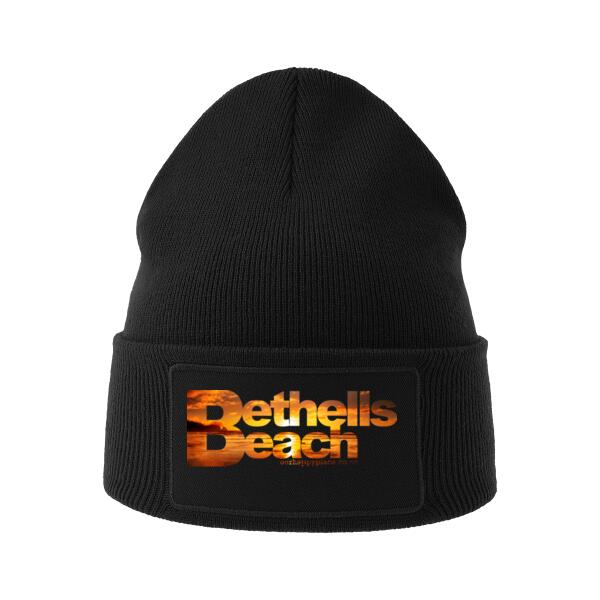 Bethells Beach Sunset - Patch Beanie Thumbnail