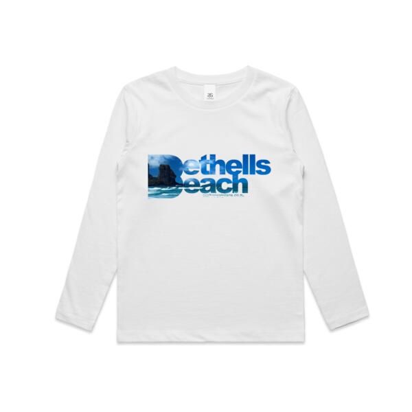 Bethells Beach Blue - AS Colour Kids Longsleeve Tee Thumbnail