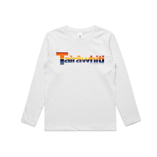 Tairāwhiti Sunset - AS Colour Kids Longsleeve Tee Thumbnail