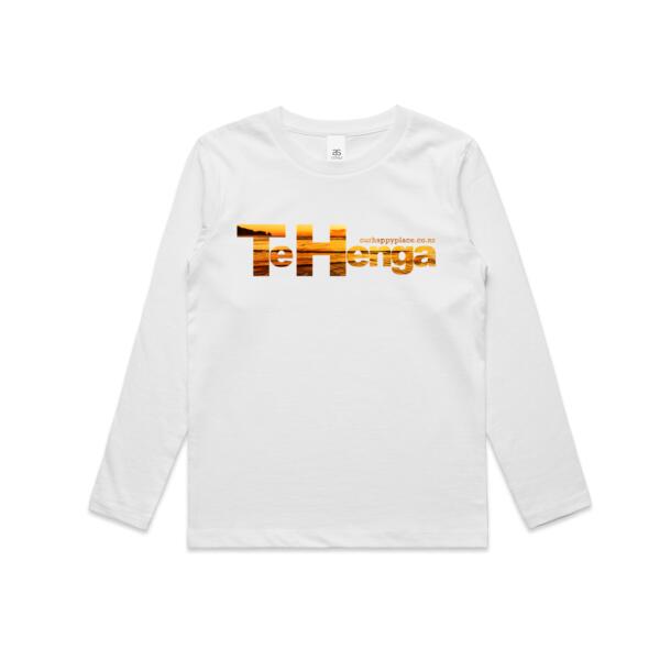 Te Henga Sunset - AS Colour Kids Longsleeve Tee Thumbnail