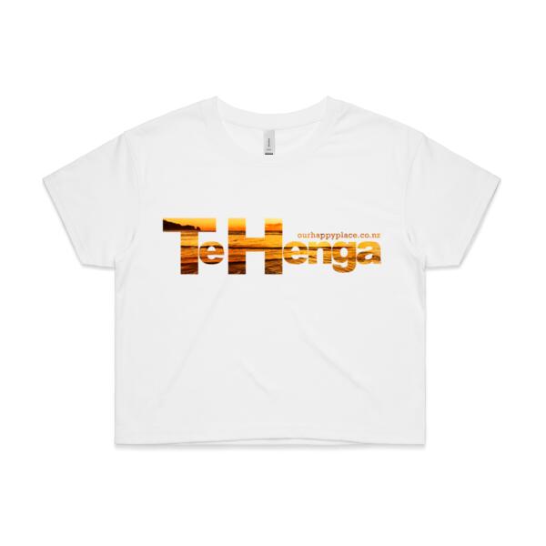Te Henga Sunset - AS Colour Womens Crop Tee Thumbnail