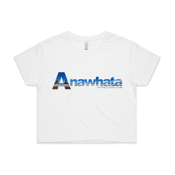 Anawhata Rocks - AS Colour Womens Crop Tee Thumbnail