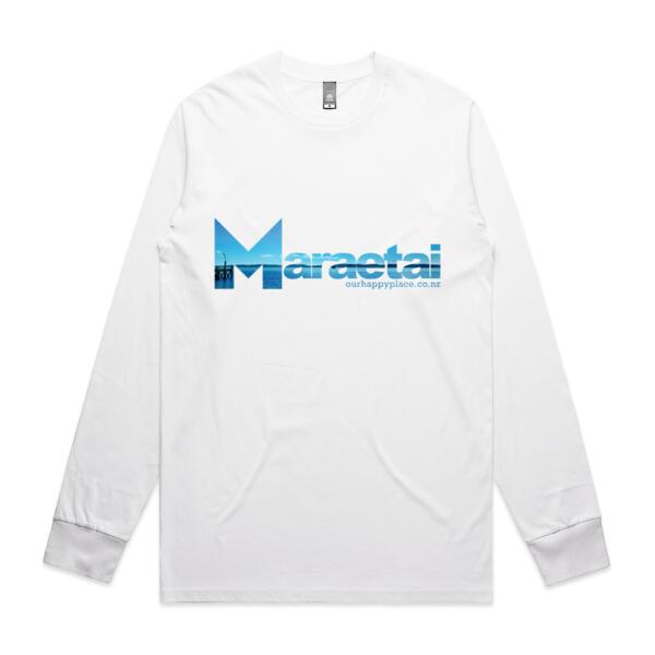 Maraetai jetty  - AS Colour Mens Staple Longsleeve Tee Thumbnail