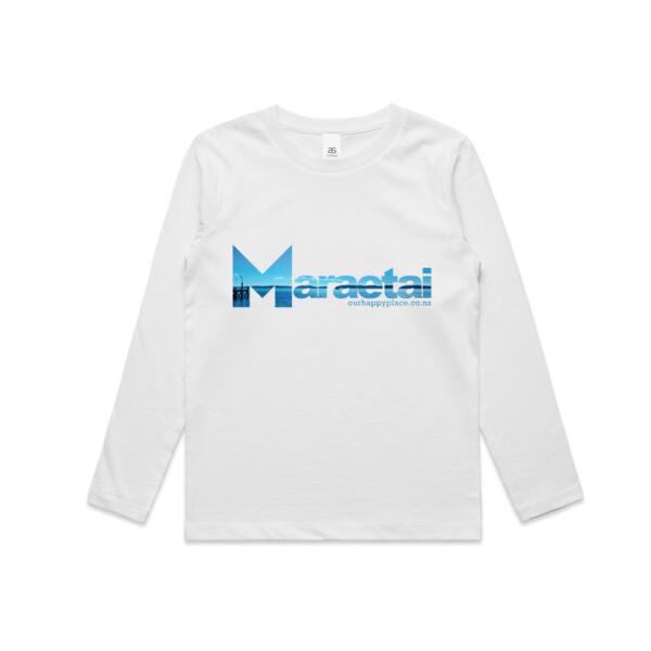 Maraetai jetty  - AS Colour Kids Longsleeve Tee Thumbnail