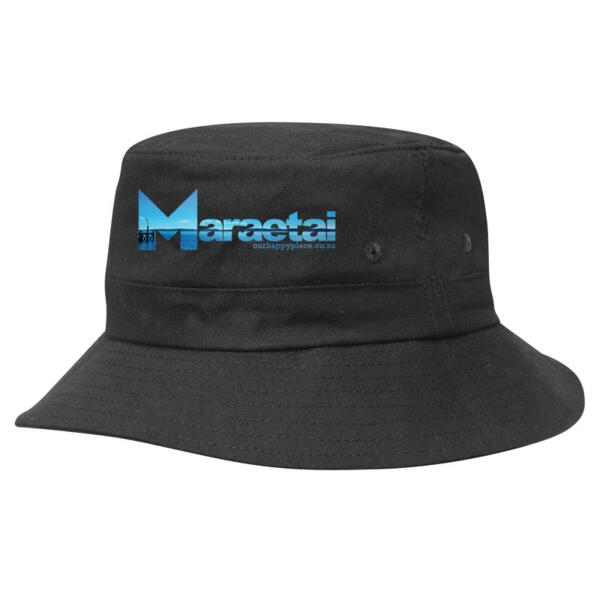 Maraetai jetty  - Kids Twill Bucket Hat w/Toggle Thumbnail