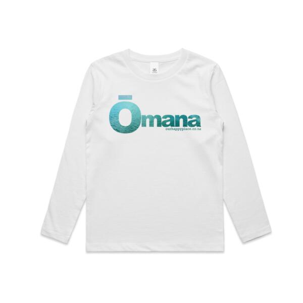Ōmana waters - AS Colour Kids Longsleeve Tee Thumbnail