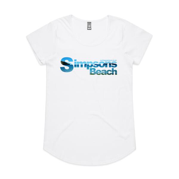 Simpson's Beach - AS Colour Womens Mali Tee Thumbnail