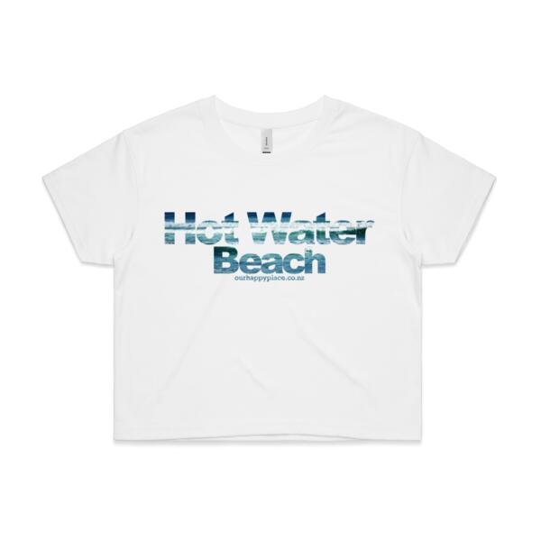 Hot Water Beach - AS Colour Womens Crop Tee Thumbnail
