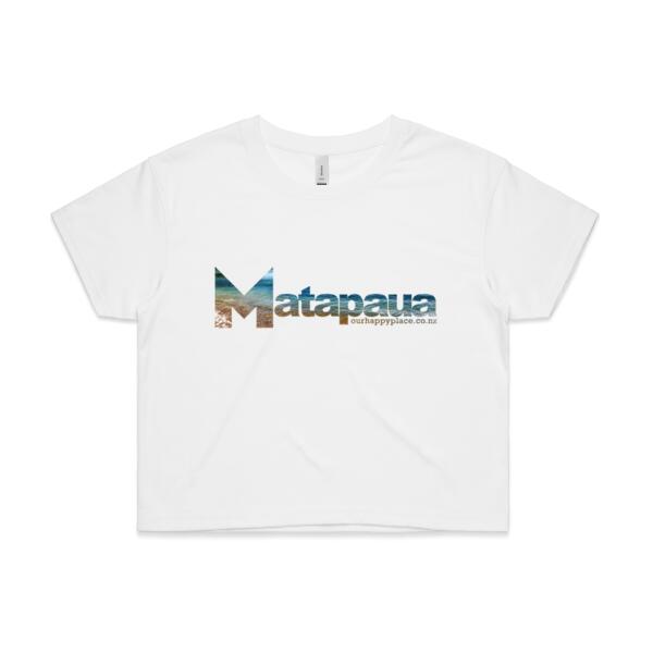 Matapaua - AS Colour Womens Crop Tee Thumbnail