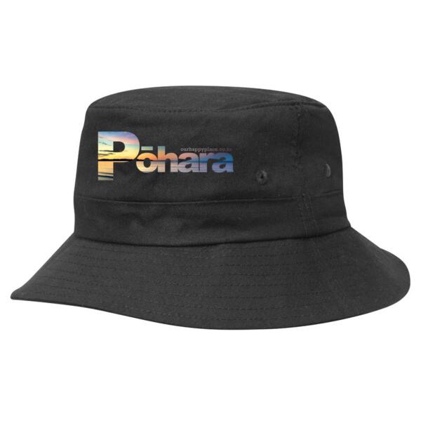 Pōhara - Kids Twill Bucket Hat w/Toggle Thumbnail