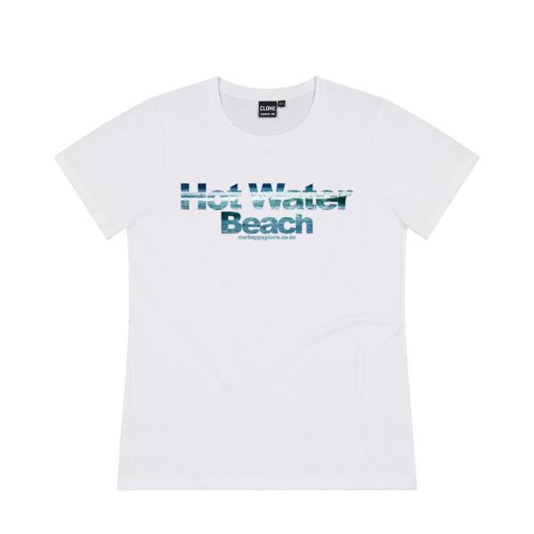 Hot Water Beach - Cloke Womens Silhouette Tee V2 Thumbnail