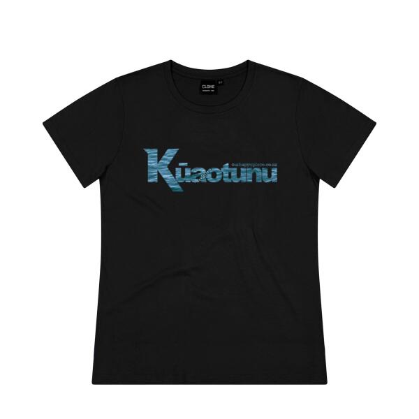 Kūaotunu Blue - Cloke Womens Silhouette Tee V2 Thumbnail
