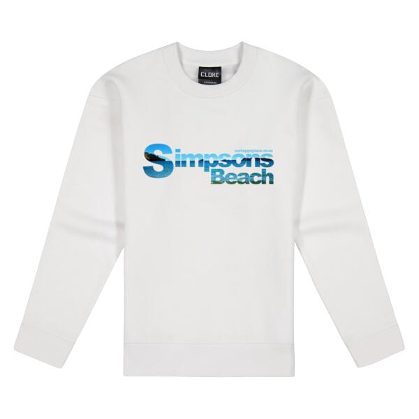 Simpson's Beach - Cloke Women's Standard Crew Neck Sweat Thumbnail