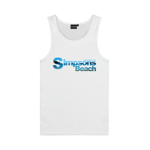 Simpson's Beach - Cloke Mens Concept Singlet Thumbnail