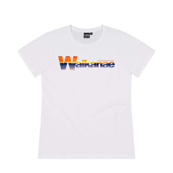 Waikanae sunset - Cloke Womens Silhouette Tee V2 Thumbnail