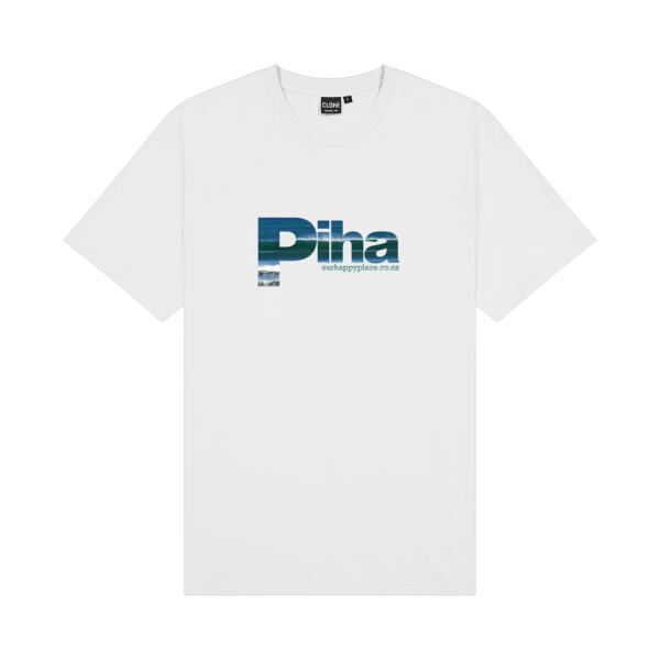 Piha - Surfs up!  - Cloke Mens Outline Tee Thumbnail