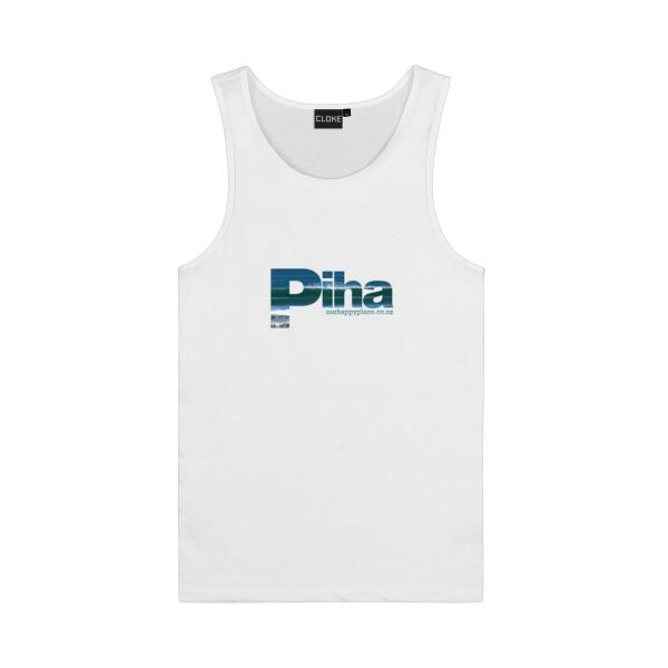 Piha - Surfs up!  - Cloke Mens Concept Singlet Thumbnail