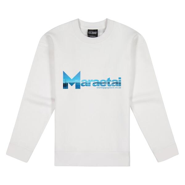 Maraetai jetty  - Cloke Women's Standard Crew Neck Sweat Thumbnail