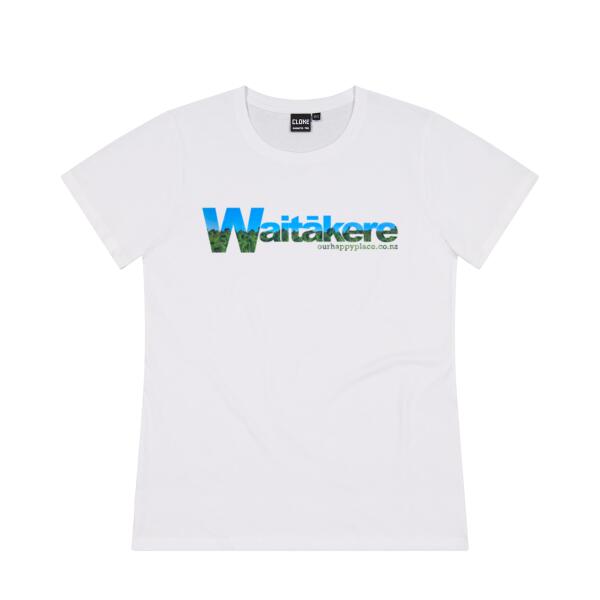Waitākere - Bush + Sky - Cloke Womens Silhouette Tee V2 Thumbnail