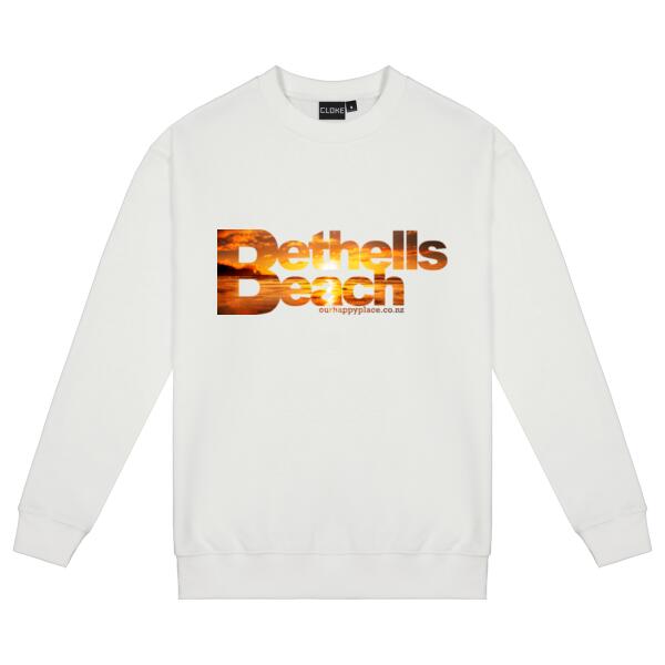 Bethells Beach Sunset - Cloke Mens Standard Crew  Thumbnail